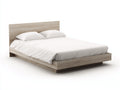 Doppelbett Holzwerkstoff 212x176x92 cm Eiche hell - modernes Bett für Schlafzimmer