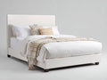 Doppelbett Polsterstoff 210x170x105 cm Creme - modernes Bett für Schlafzimmer